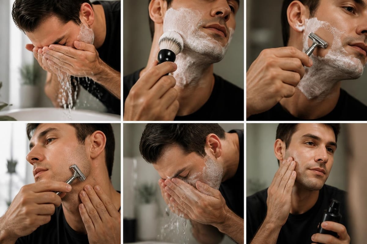 Single blade barberings-workflow