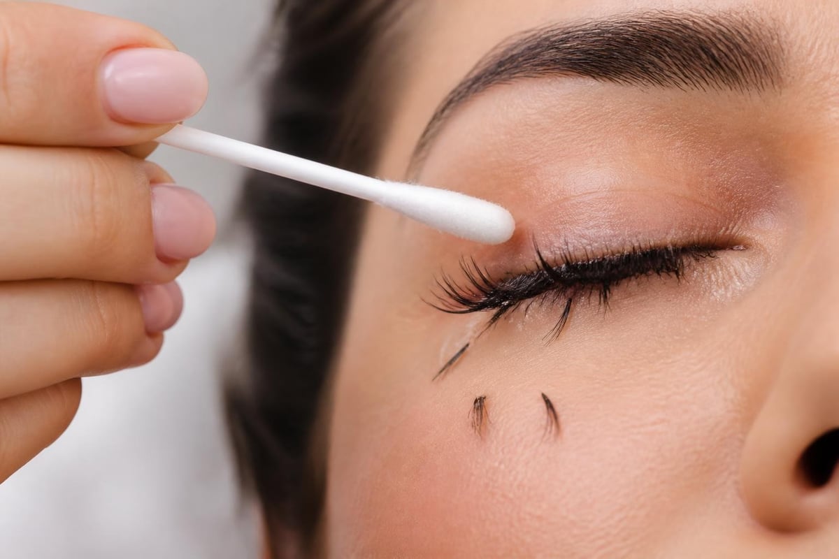 How oil breaks down lash adhesive