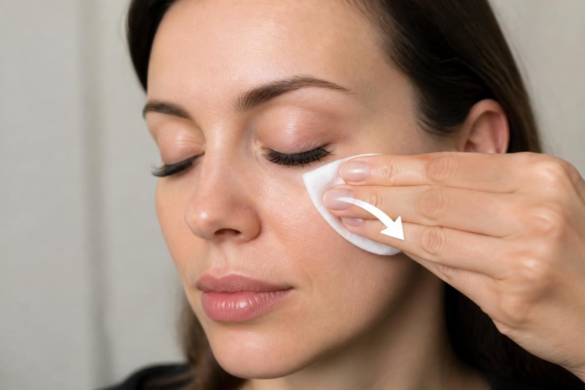 Correct lash extension cleansing technique