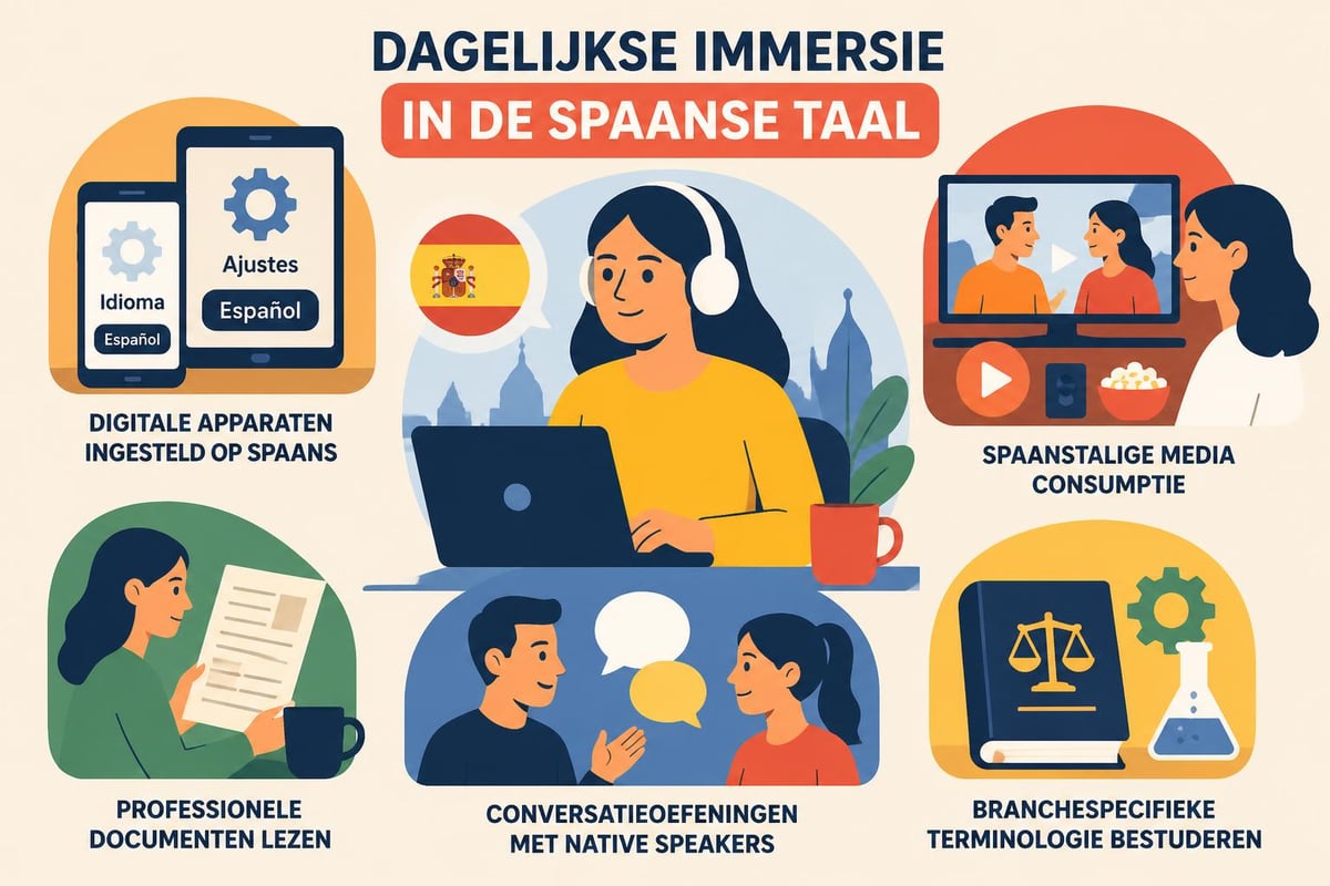 Immersietechnieken Spaans leren