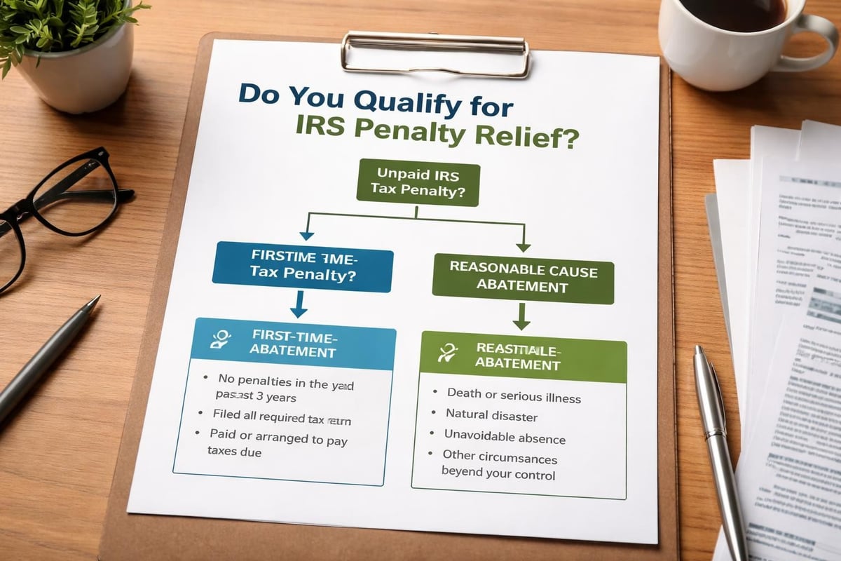 Penalty abatement qualification path
