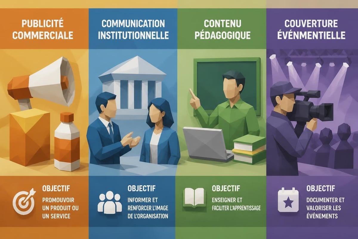 Types de vidéos d'entreprise