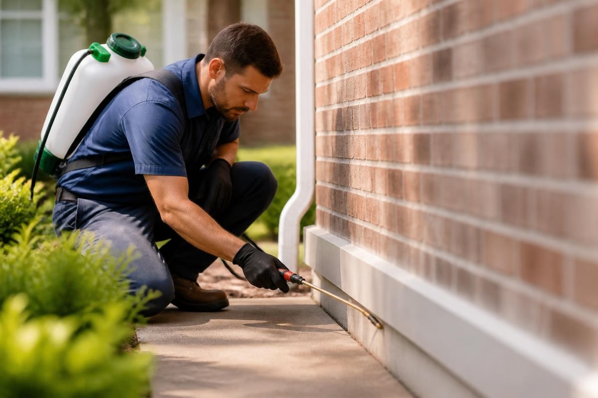 Perimeter pest barrier application