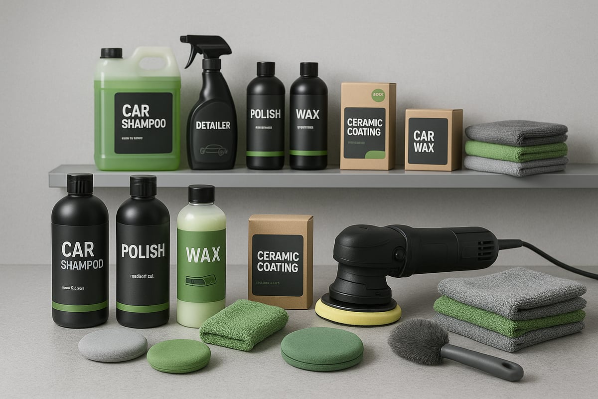 Principais Categorias de Produtos de Detalhe Automóvel