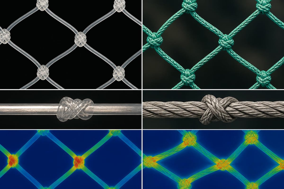 Monofilament and multifilament construction comparison
