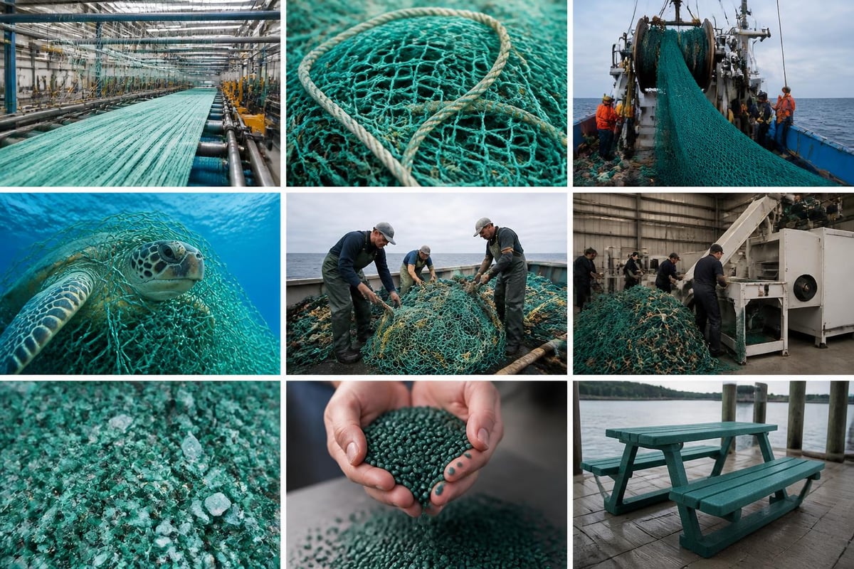 Net recovery and recycling process
