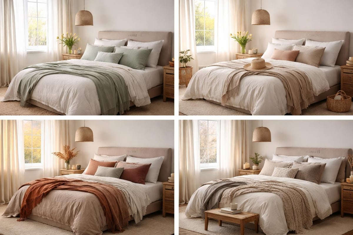 Seasonal bedroom transitions