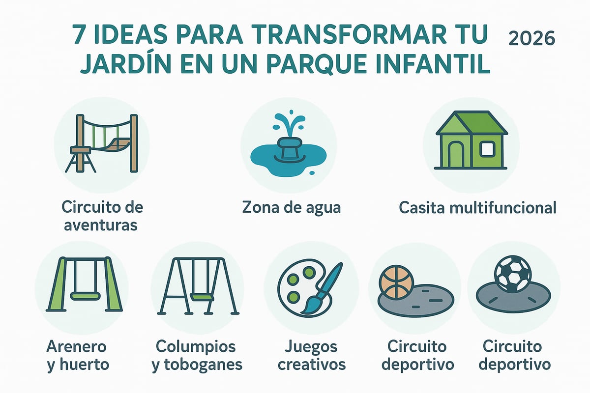 7 Ideas De Parque Infantil Jardín Para Transformar Tu Espacio 2026