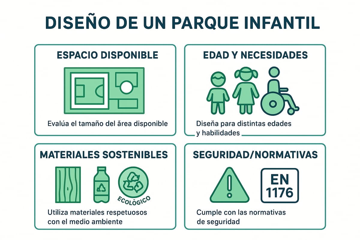 Factores Clave para Diseñar un Parque Infantil de Jardín