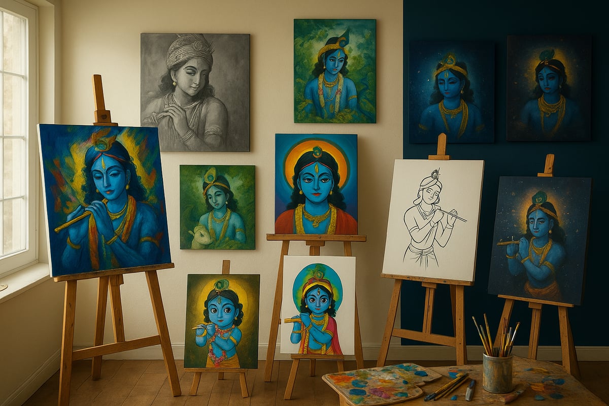 9 Stunning Painting Of Lord Krishna Ideas To Try In 2026