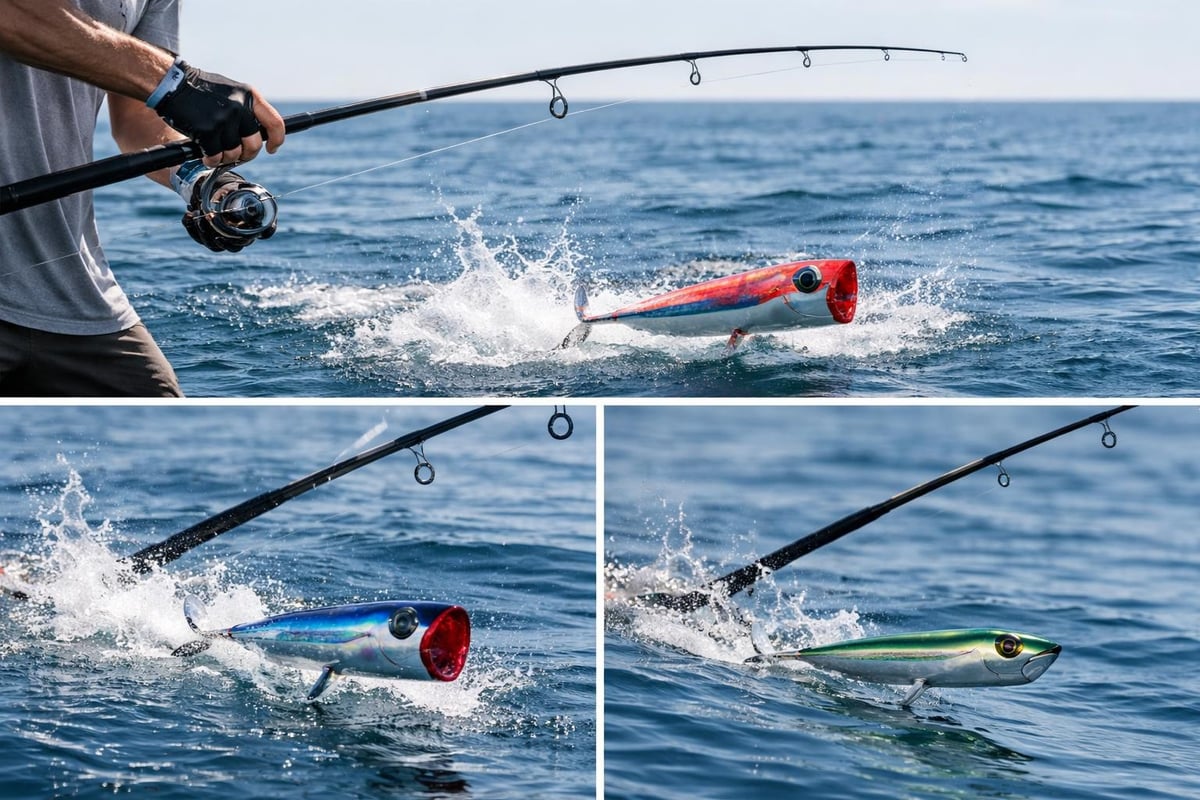 Topwater tuna techniques
