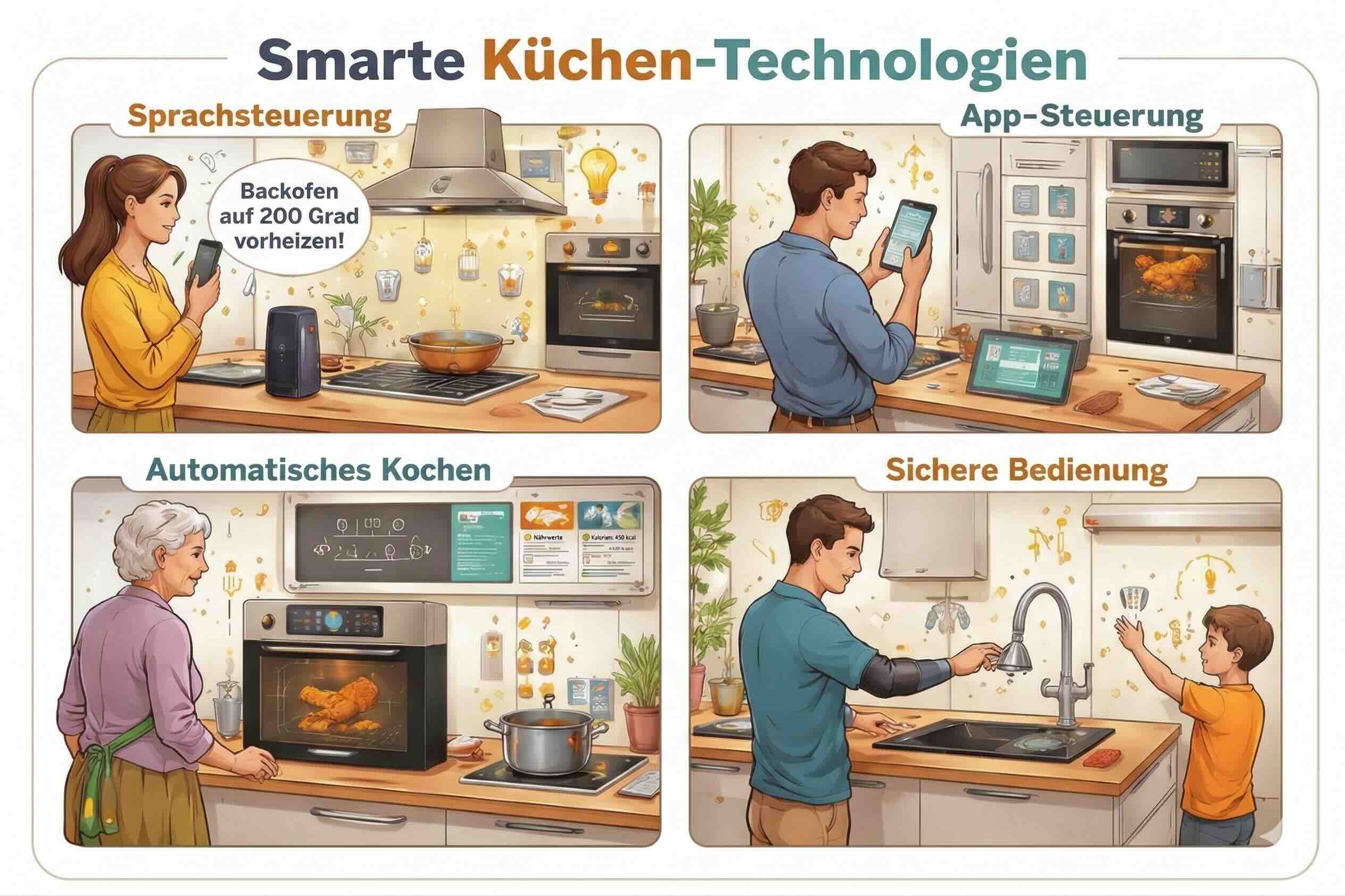 Smarte Küchen Technologien