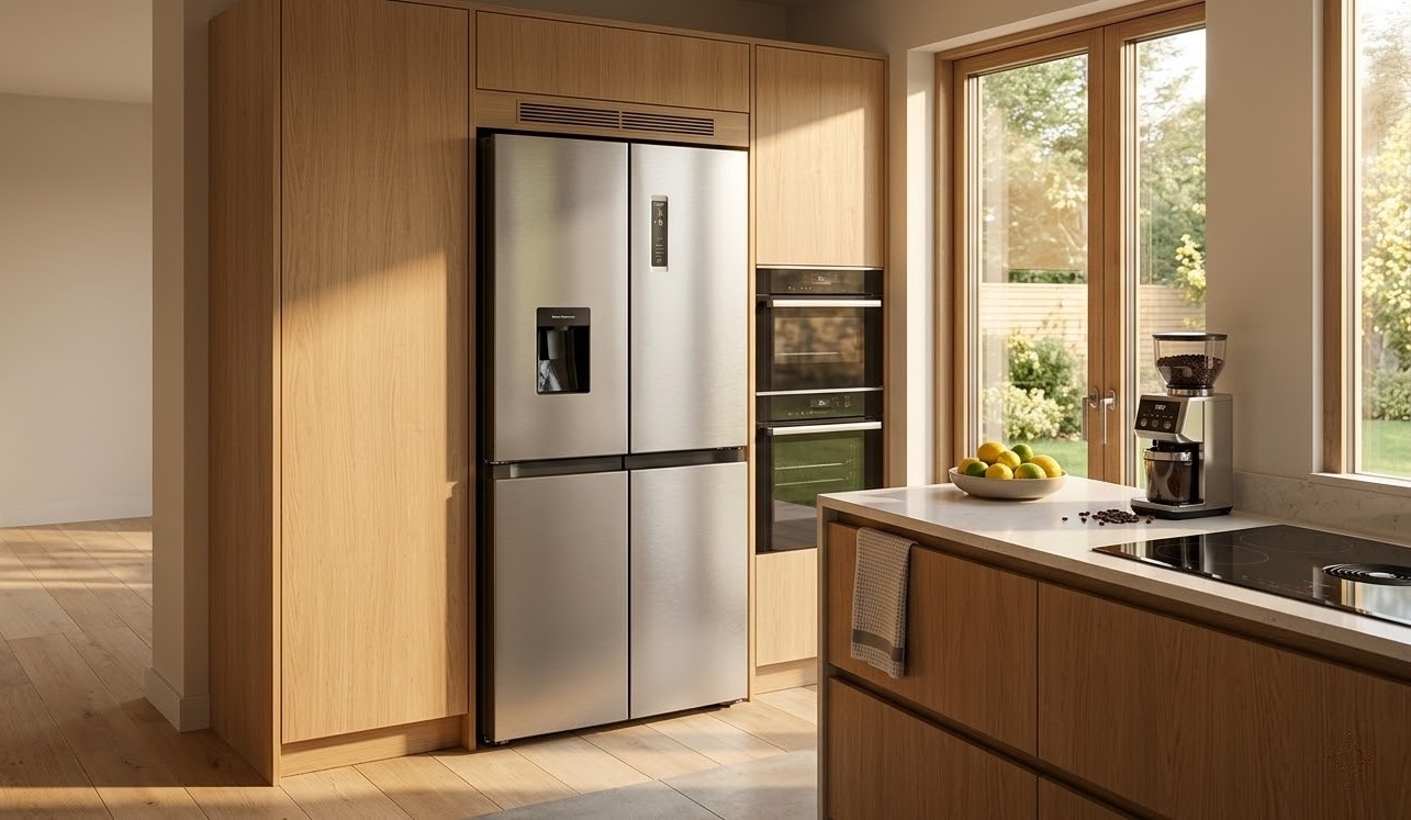 Side by Side Kühlschrank im Vergleich: Hanseatic Multi Door HCDC18080CWDBI