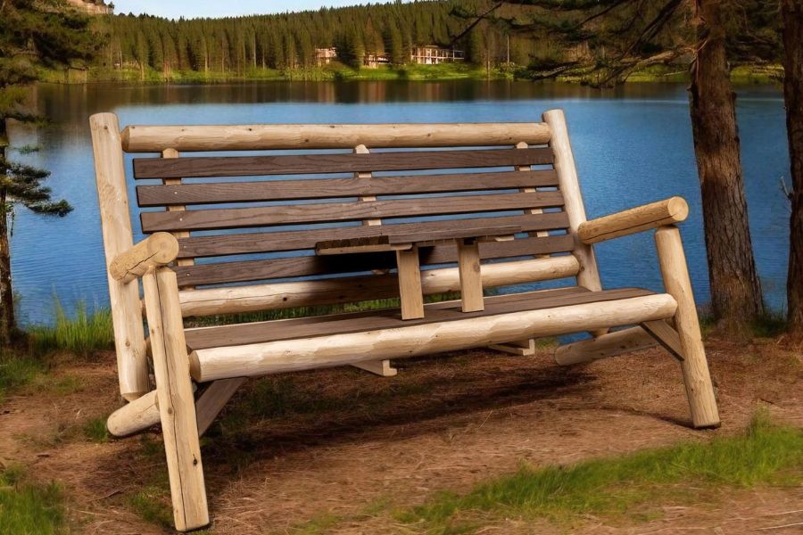 The Enduring Appeal of Rustic Wood Benches Outdoors