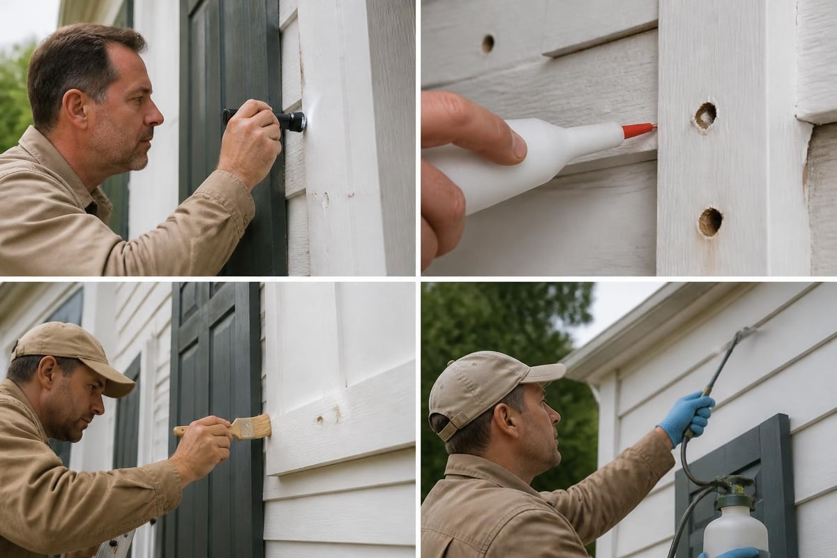 Carpenter Bee Treatment: Expert Guide for Richmond Homeowners 2 Carpenter bee treatment application