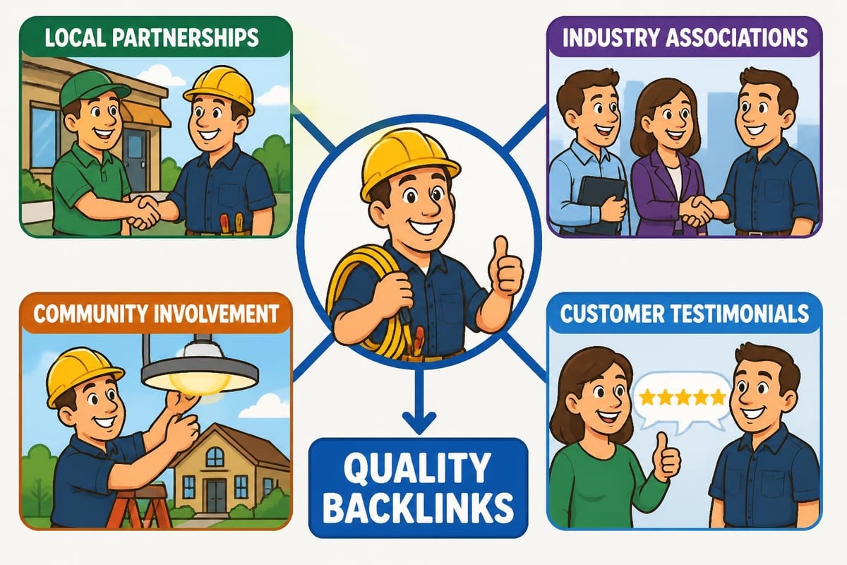 Link building network for contractors