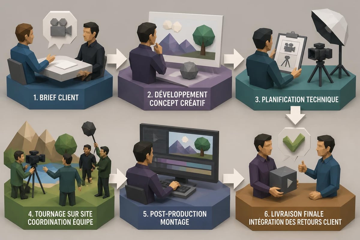 Processus de production vidéo