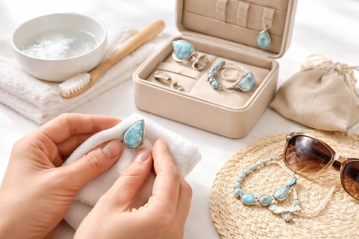 Larimar care and maintenance