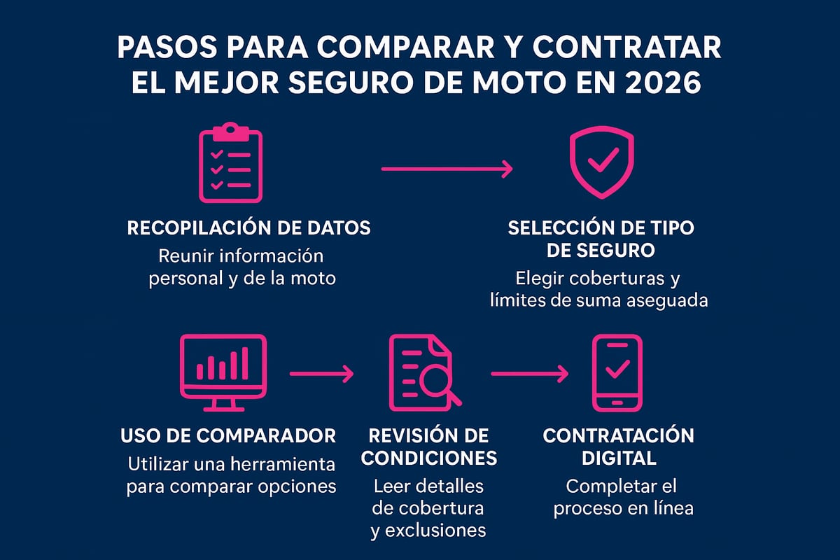 Guía Esencial de Comparador de Seguros para Moto 2026 2 Pasos para comparar y contratar el mejor seguro de moto en 2026