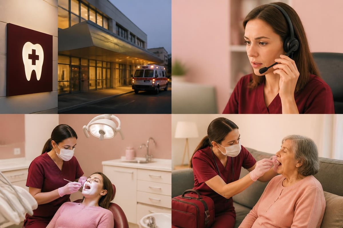 Opções de atendimento dentário urgente