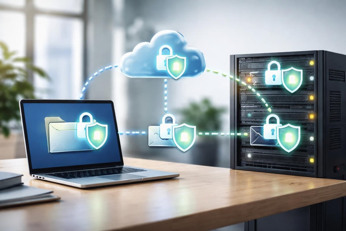 Verschlüsselungsebenen beim Datenaustausch