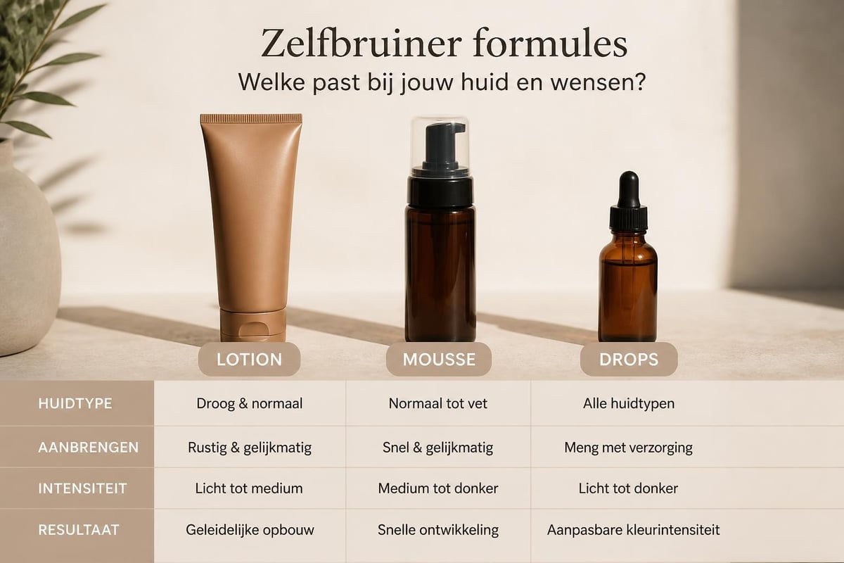 Tanning formula comparison