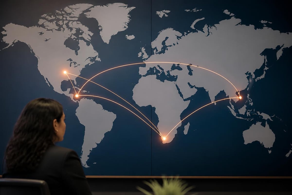 Global distribution of contact center jobs