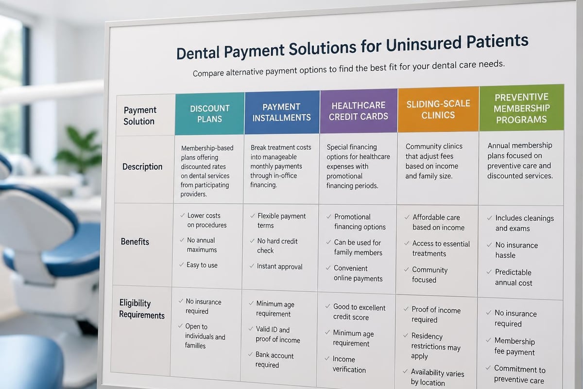 Dental care affordability options
