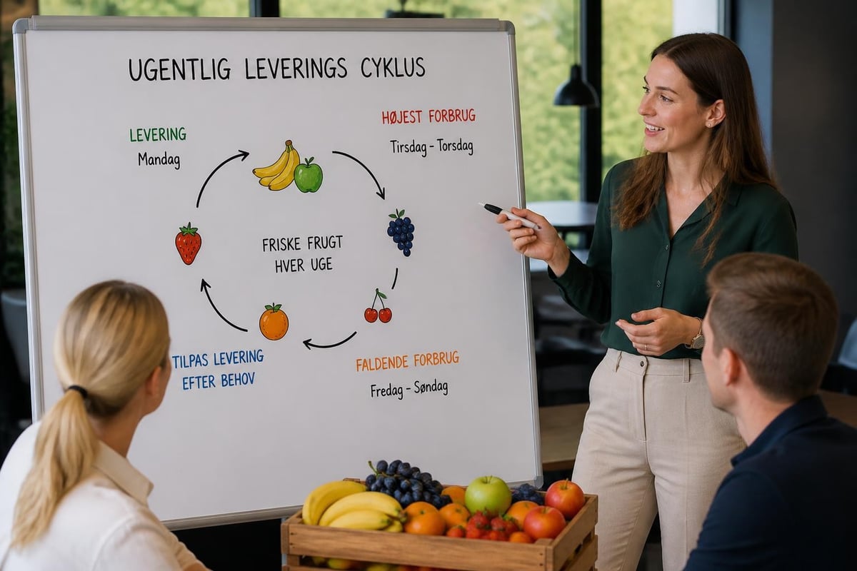 Frugt snacks leveringsplanlægning