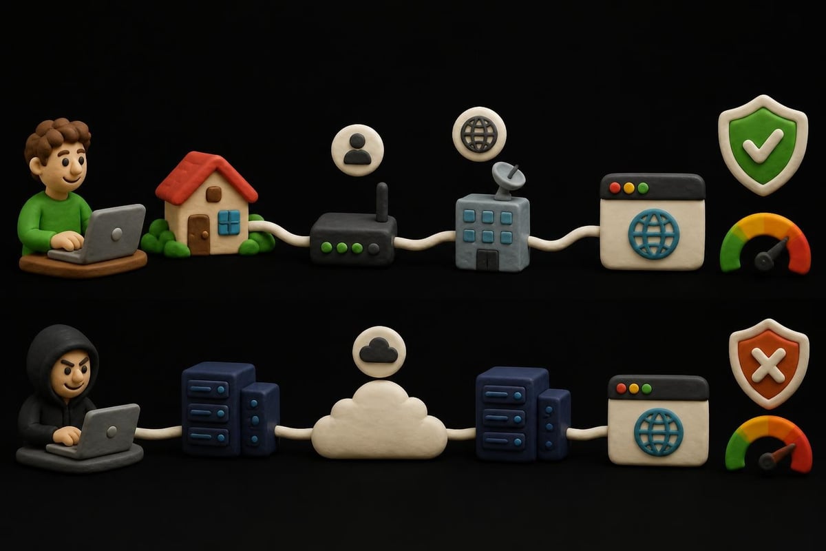 Residential vs datacenter proxy infrastructure