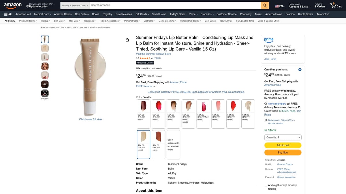 Top 10 Best Lip Balm For Lips To Nourish In 2026 - Summer Fridays Lip Butter Balm