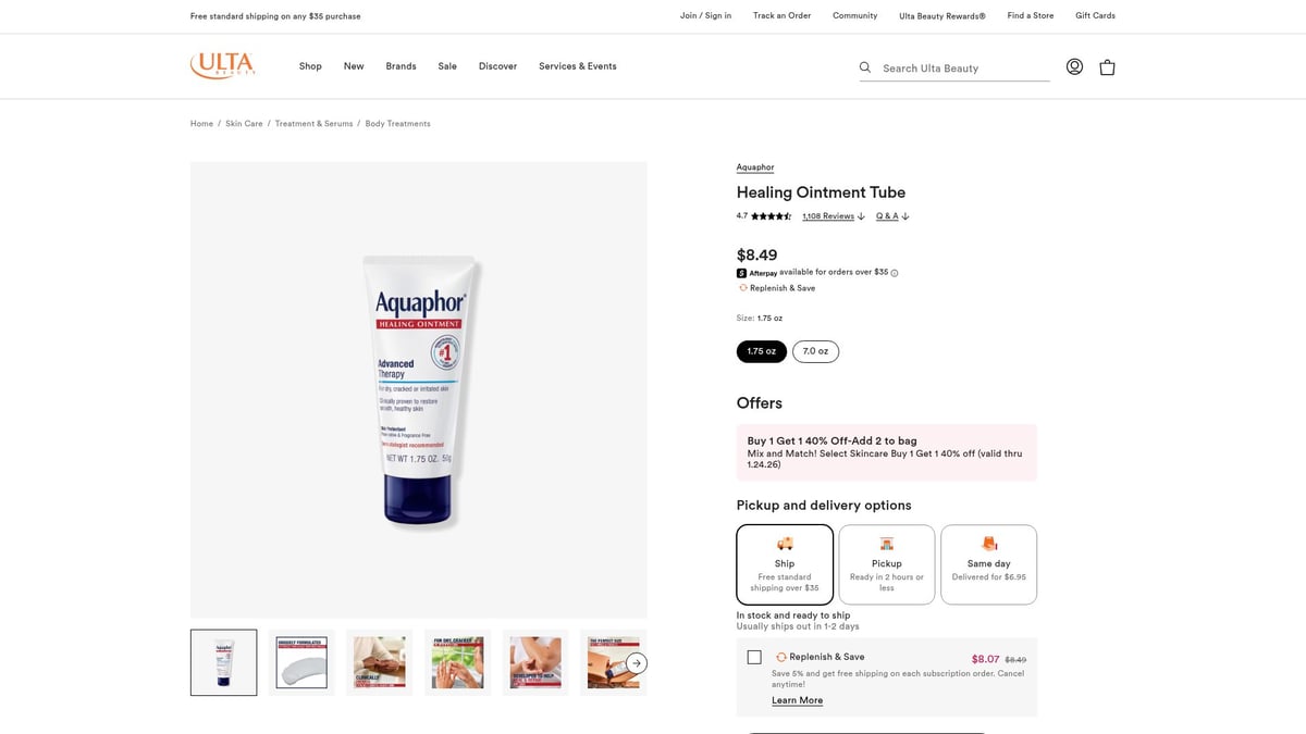 Top 10 Best Lip Balm For Lips To Nourish In 2026 - Aquaphor Healing Ointment