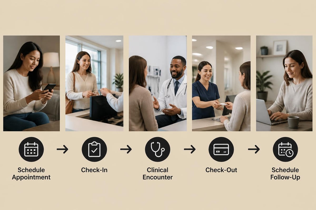 Patient flow optimization touchpoints