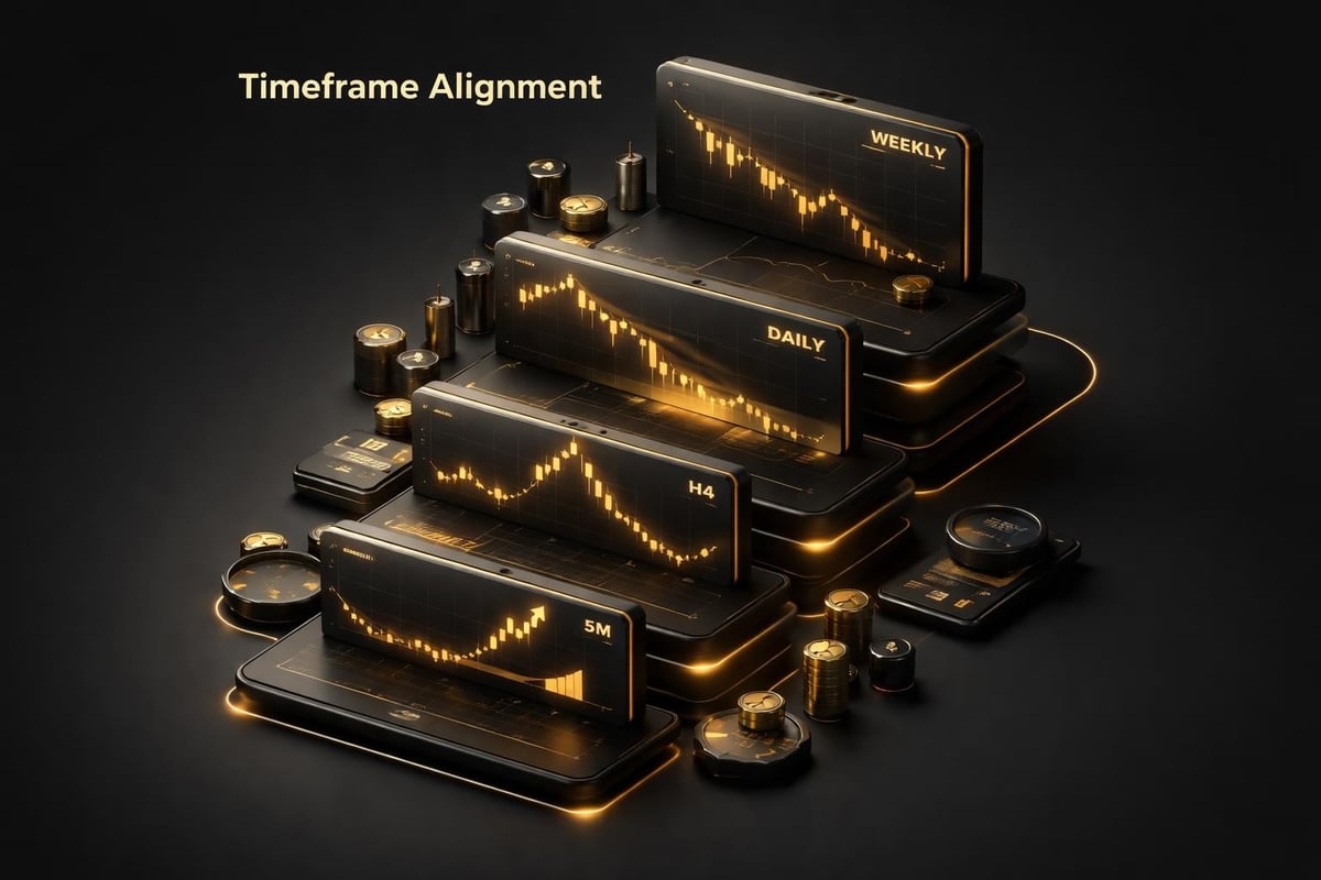 Multi-timeframe gold analysis