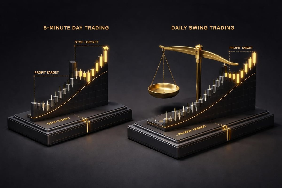 Gold trading across timeframes