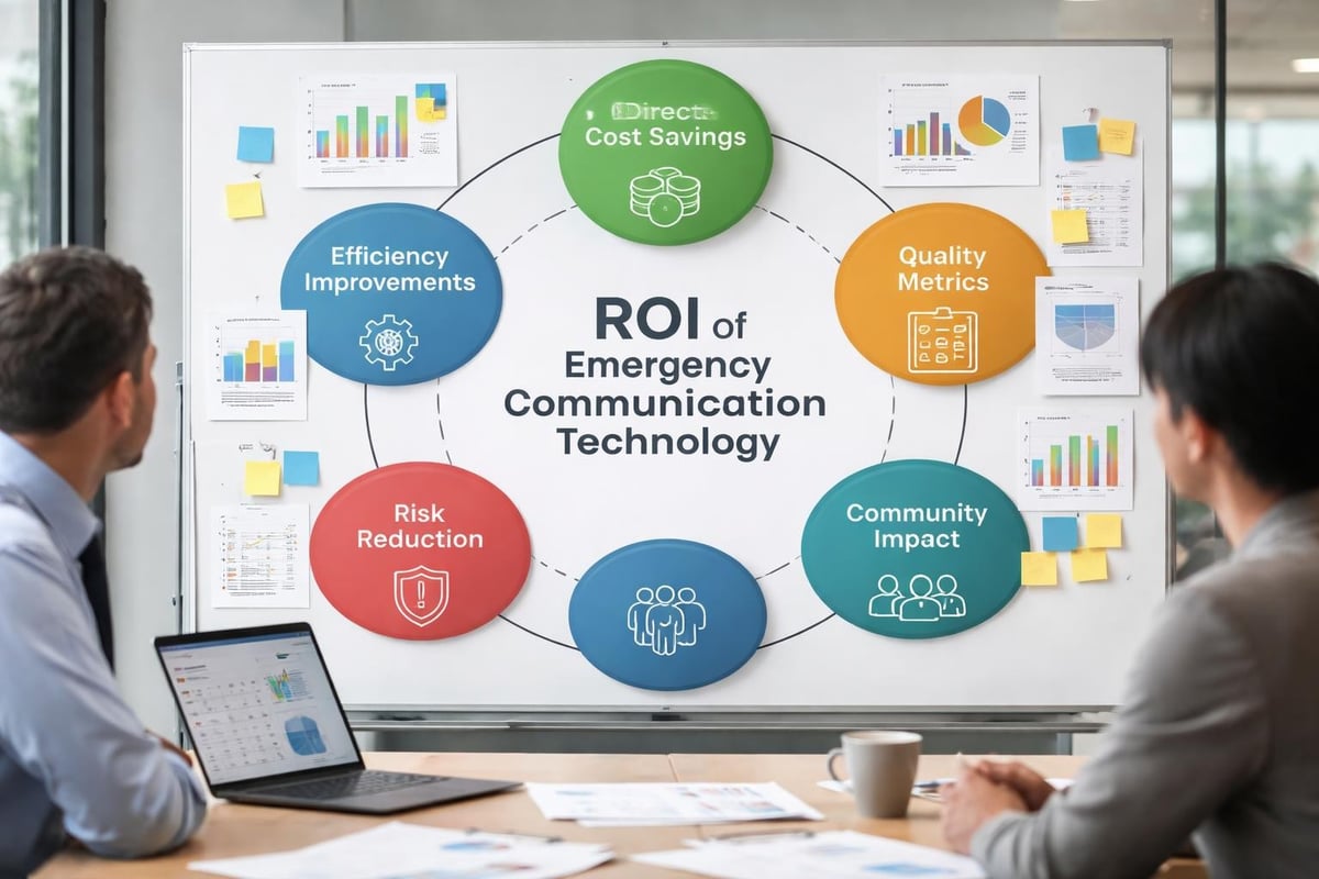 ROI calculation framework for emergency communication