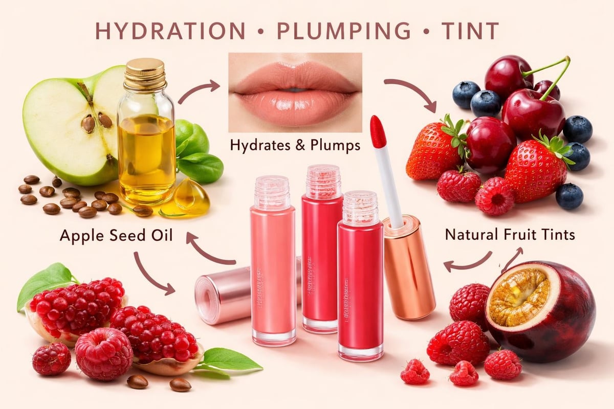 Plant-based lip oil benefits