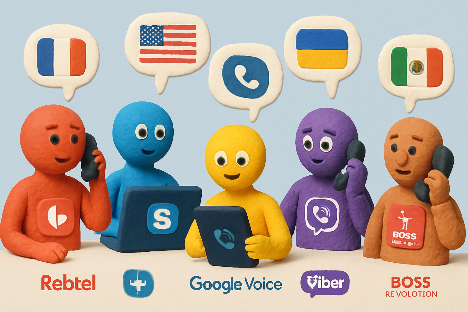 Rebtel vs. Other Leading Calling Apps (Skype, Google Voice, Viber, Boss Revolution)