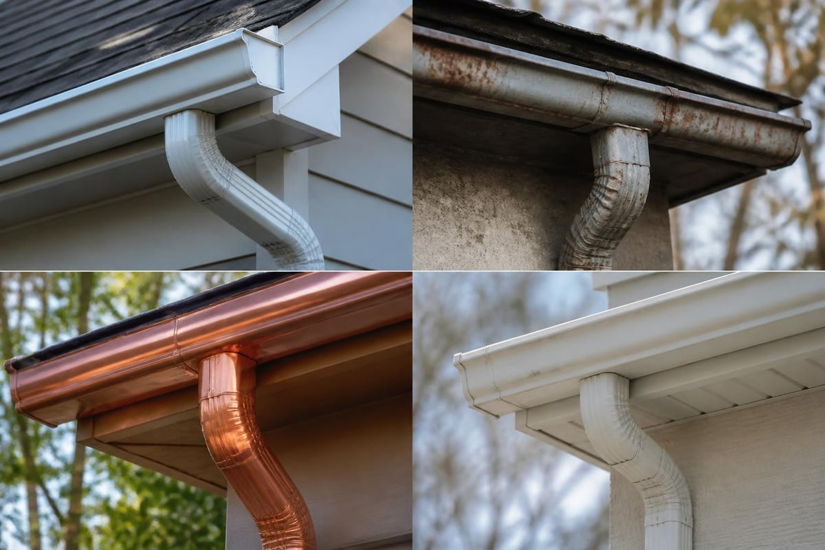 Gutter material comparison