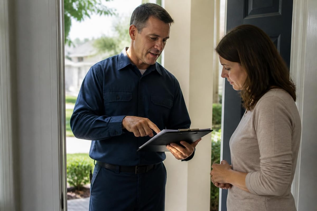 Professional pest control consultation