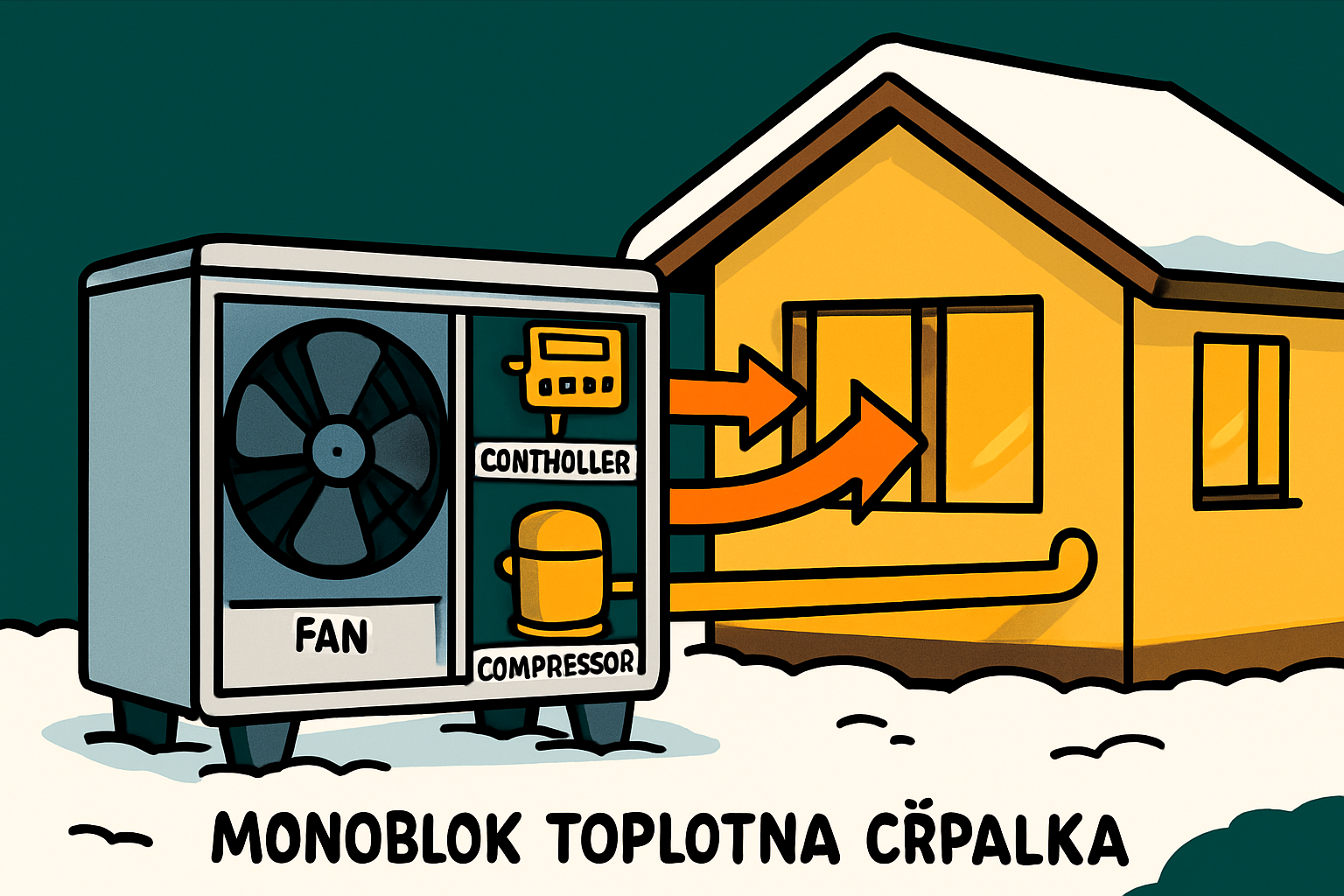 Kaj je monoblok toplotna črpalka in kako deluje?
