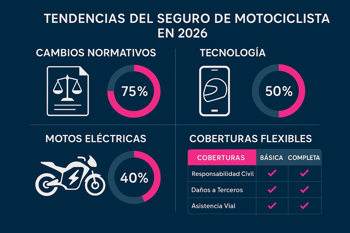 Novedades y tendencias del seguro de motociclista para 2026