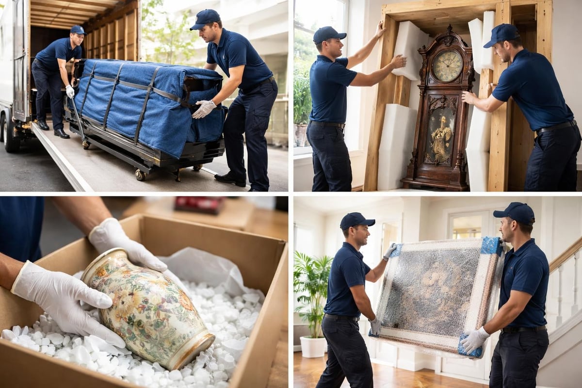 Specialty moving services process