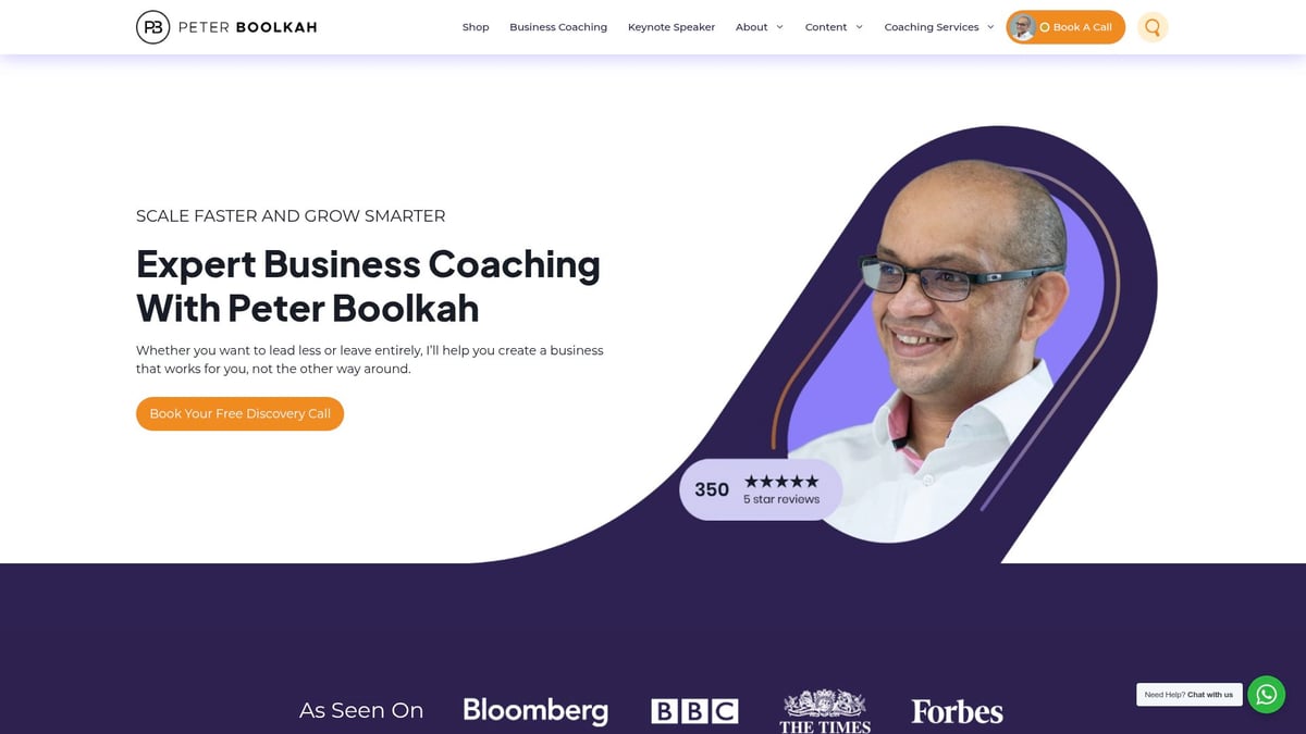 8 Top Business Coaches in UK to Watch in 2025 - Peter Boolkah – The Transition Guy