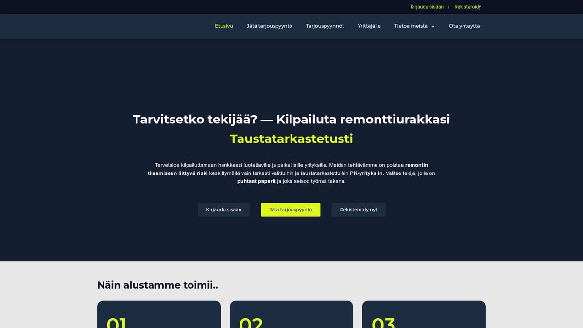 Omakotitalon Remontti Guide 2026: Vinkit Uudistukseen - Remonttiurakoiden kilpailutus helposti – näin auttaa Oferta.fi
