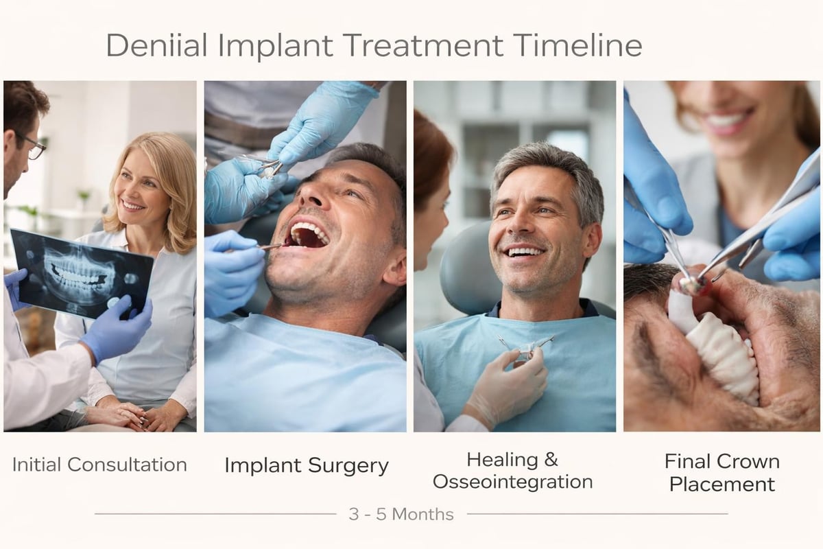 Dental implant procedure timeline