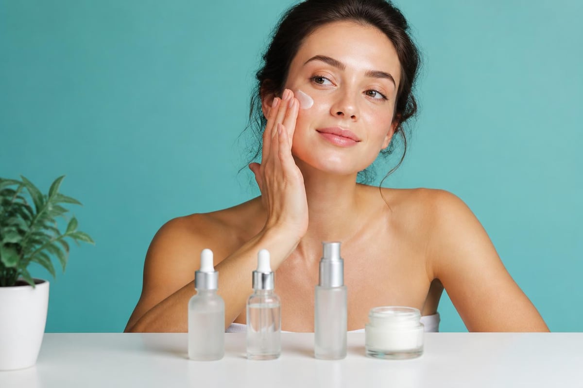 Skincare layering technique