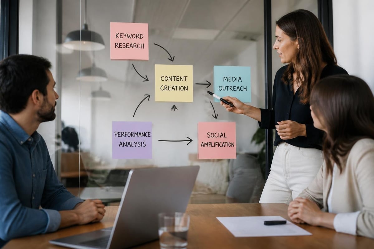 Integrated digital marketing and PR workflow