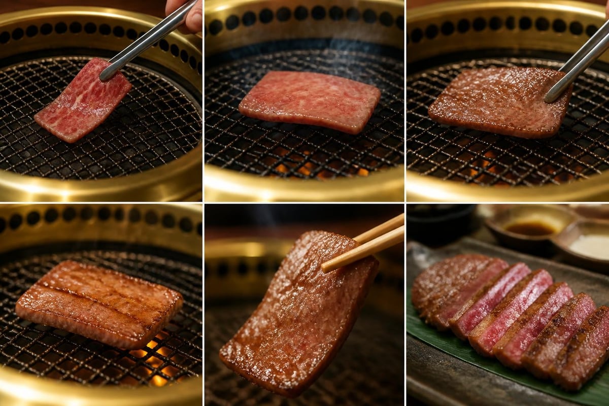 Yakiniku grilling technique