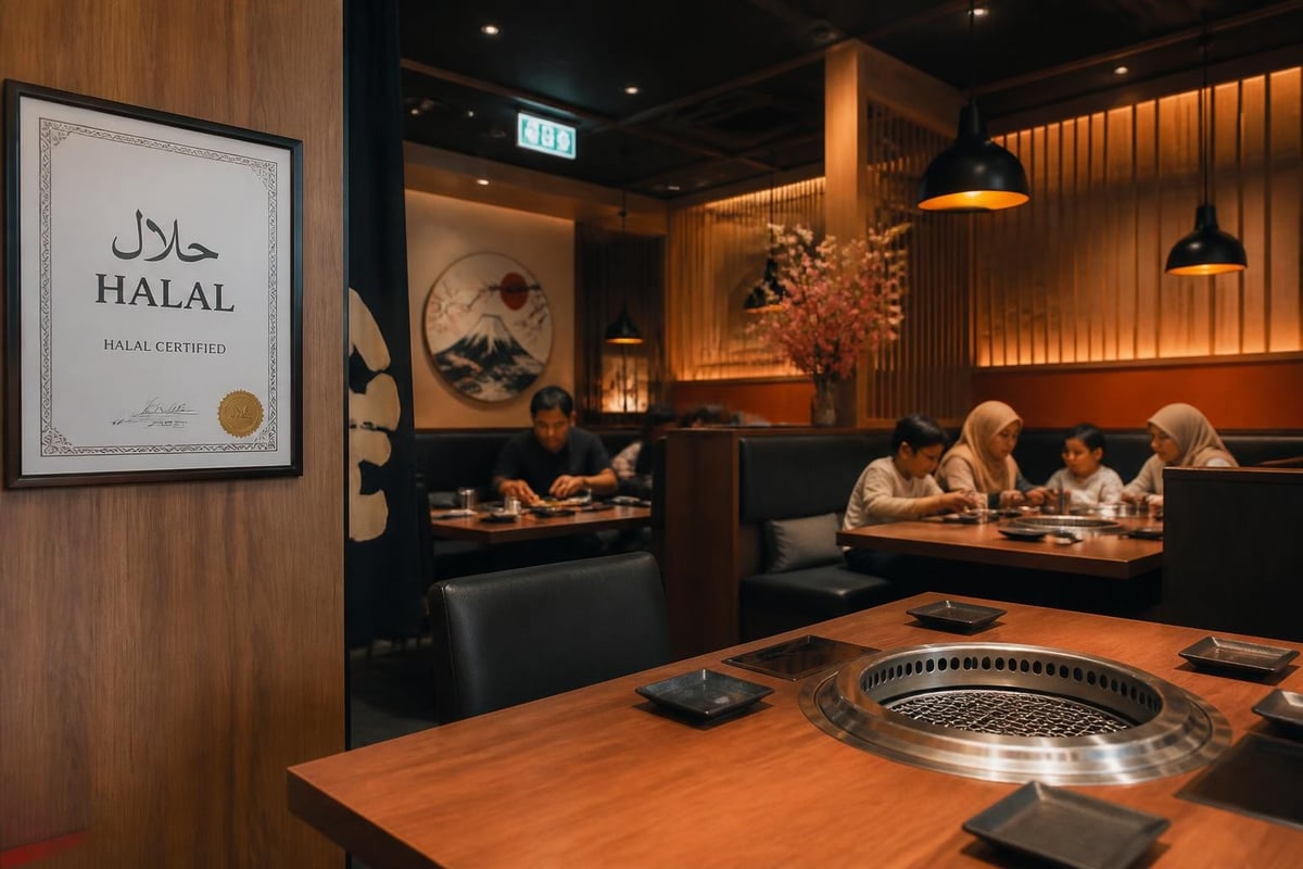 Yakiniku restaurant atmosphere